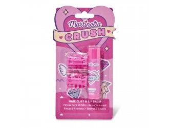 Balsam de buze si 2 agrafe asortate Crush Martinelia 4 g
