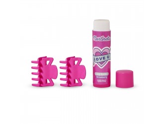 Balsam de buze si 2 agrafe asortate Crush Martinelia 4 g