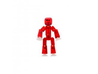 Figurina robot cu ventuze Stikbot rosu
