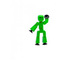 Figurina robot cu ventuze Stikbot verde