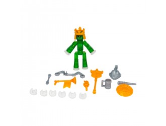 Figurina robot cu ventuze Stikbot Cavaler cu accesorii