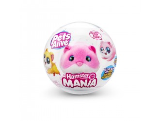 Jucarie de plus Hamster roz Interactiv Pets Alive S1 Hamster Mania