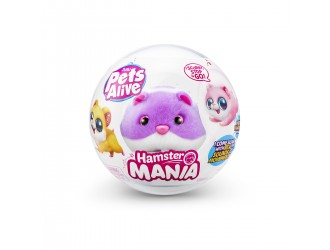 Jucarie de plus Hamster violet Interactiv Pets Alive S1 Hamster Mania