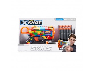 Blaster X-SHOT SKINS MENACE, ZURU, 8 cartuse, 36515N Striper