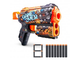 Blaster X-SHOT SKINS FLUX, ZURU, 8 cartuse, 36516E Game Over