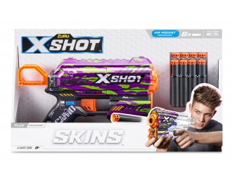 Blaster X-SHOT SKINS FLUX, ZURU, 8 cartuse, 36516J Crucifer