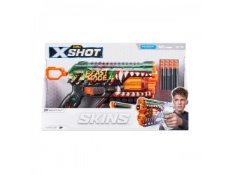Blaster X-SHOT SKINS GRIEFER, ZURU, 12 cartuse, 36561A Beast Out