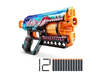 Blaster X-SHOT SKINS GRIEFER, ZURU, 12 cartuse, 36561B Shark Thrasher