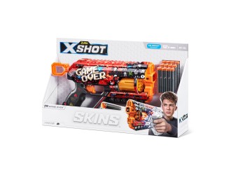  Blaster X-SHOT SKINS GRIEFER, ZURU, 12 cartuse, 36561D Game Over