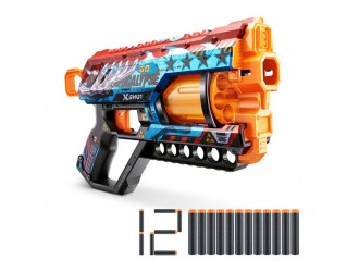 Blaster X-SHOT SKINS GRIEFER, ZURU, 12 cartuse, 36561E Apocalypse