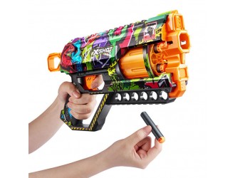 Blaster X-SHOT SKINS GRIEFER, ZURU, 12 cartuse, 36561G Graffiti