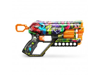 Blaster X-SHOT SKINS GRIEFER, ZURU, 12 cartuse, 36561G Graffiti