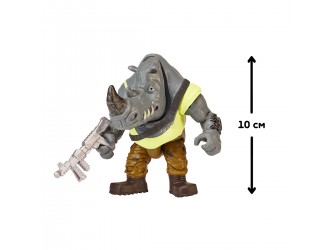 Figurina cu articulatii Rocksteady 10 cm Testoasele Ninja seria Movie III TMNT