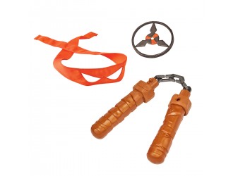 Set echipament cu nunchaku lui Michelangelo Testoasele Ninja seria Movie III TMNT