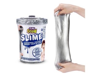 Slime in tub cu capac 70g, OOSH SLIME, ZURU, Metalic