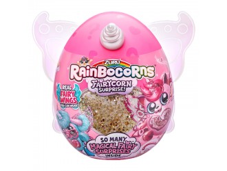 Jucarie de plus surpriza, Fairycorn Princess Surprise, Rainbocorns, Seria 4, Zuru, Rare Hippocorn