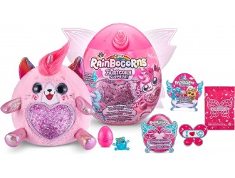 Jucarie de plus surpriza, Fairycorn Princess Surprise, Rainbocorns, Seria 4, Zuru Kittycorn