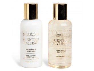 Set 2 produse pt ingrijire corporala Scented Bath Gold IDC Institute, 200 ml