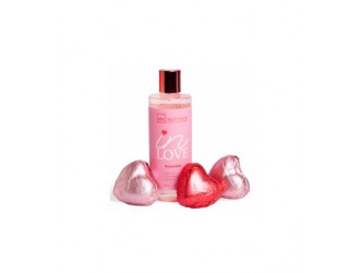 Set Gel stralucitor si 3 bile de baie In Love IDC Institute in cutie