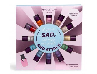 Set cu 12 lacuri de unghii New Rules Magic Studio