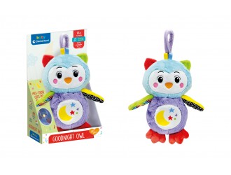 Jucarie de plus lumina de veghe cu sunete Bufnita Clementoni 17801