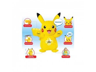 Jucarie de plus,Interactiva Pokemon-Pikachu 20 cm