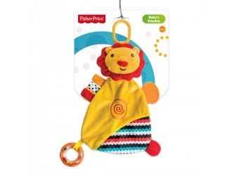 Jucarie de plus fosnitoare, cu inel de agatat si elemente zornaitoare si dentitie Doudou Fisher Price, 3 tipuri