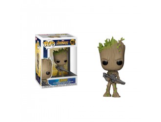 Figurina Funko Pop! Groot cu blaster seria Avengers ~ 9,6cm