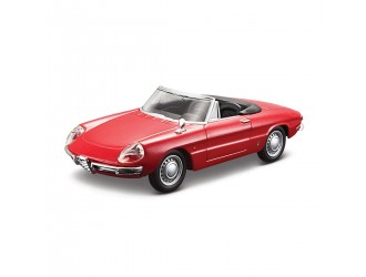 Macheta auto Alfa Romeo Spider 1966, Bburago, rosie, 1:32