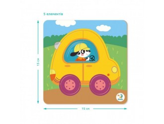 Puzzle-sorter Masina, 5 el. Dodo