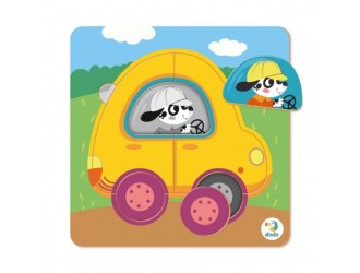 Puzzle-sorter Masina, 5 el. Dodo