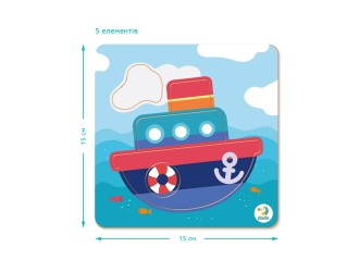 Puzzle-sorter Corabie, 5 el. Dodo