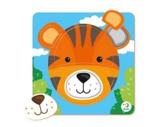 Puzzle-sorter Tigru, 5 el. Dodo