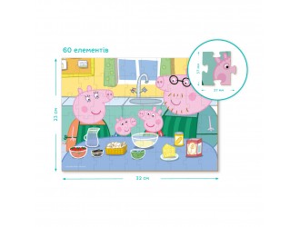 Puzzle Peppa Pig. Gatim Impreuna, 60 el. Dodo