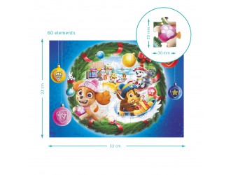Puzzle Paw Patrol. Daruri de Craciun, 60 el. Dodo