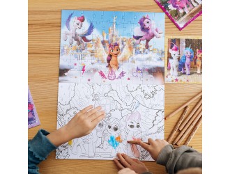 Puzzle 2 in 1 de colorat My Little Pony. Petrecerea, 60 el. Dodo