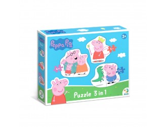 Puzzle 3 in 1 Familia Peppa Pig, Dodo