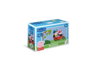 Puzzle mini Familia Peppa Pig pe motocicleta, 35 el. Dodo