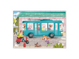 Puzzle In Troleibuz, 60 el. Dodo