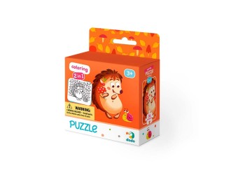 Puzzle 2 in 1 de colorat, Aricel, 16 el. Dodo