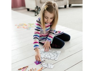 Puzzle 2 in 1 de colorat, Iepuras, 16 el. Dodo