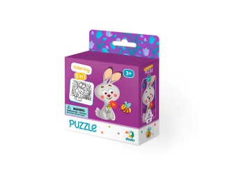 Puzzle 2 in 1 de colorat, Iepuras, 16 el. Dodo