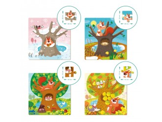 Puzzle 4 in 1 Anotimpuri Dodo