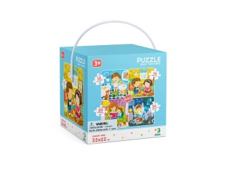 Puzzle 4 in 1 Rutina Zilnica Dodo