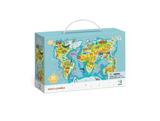Puzzle Harta Observa Lumea Animalelor, 80 el . Dodo