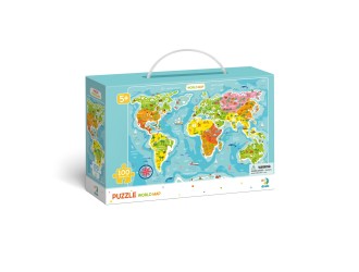 Puzzle Harta Lumii (eng.) 100 el. Dodo