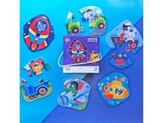 Puzzle 6in1, 2-3-4 elemente, Transport, Dodo