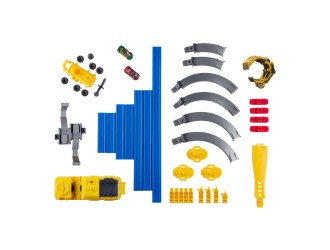 Set traseu cu 2 masini, Construction Destruction Metal Machines, ZURU