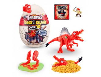 Figurina dinozaur surpriza in ou Smashers - Mini Dino Light-Up S5, ZURU, Spinosaurus