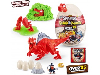 Figurina dinozaur surpriza in ou Smashers - Mega LightUp Dino, S5, 21 cm, ZURU